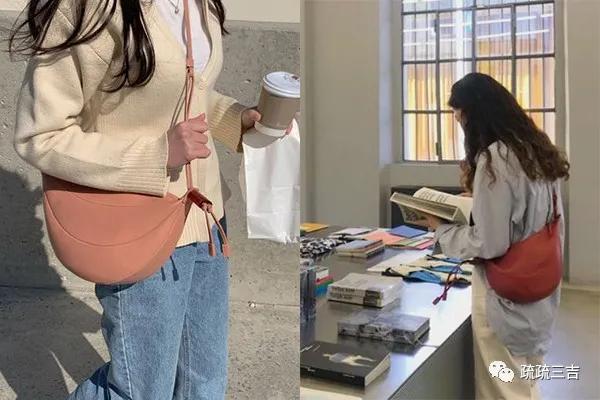 韩剧小女孩背个斜挎包,小众轻奢女士包袋