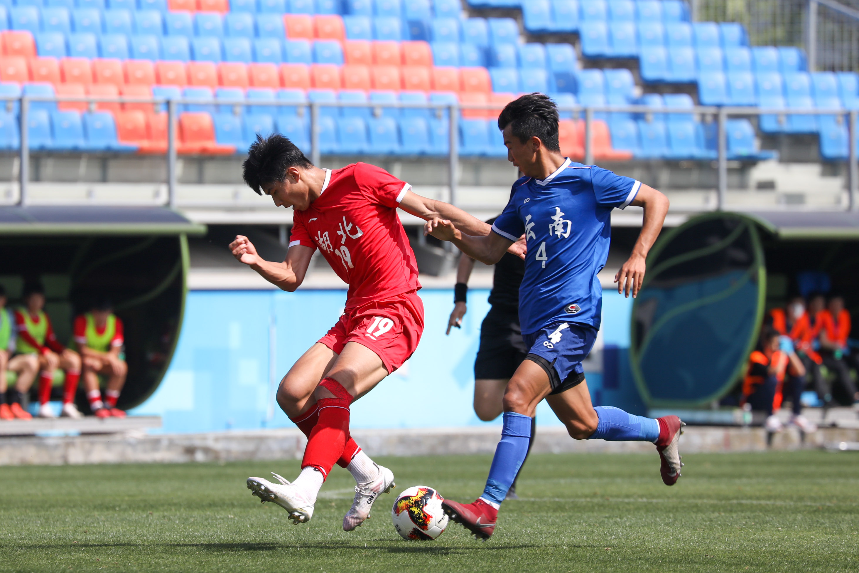 广东全运u18男足战况,半场国足0-1落后澳大利亚