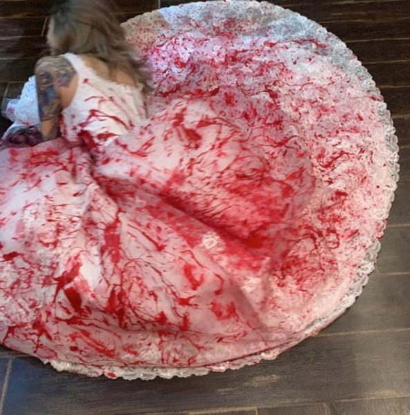 黑尾酱秀的婚纱,黑尾酱理想中的婚纱