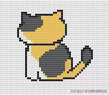 各种小猫的钩织教程,小猫身体和腿的钩织教程