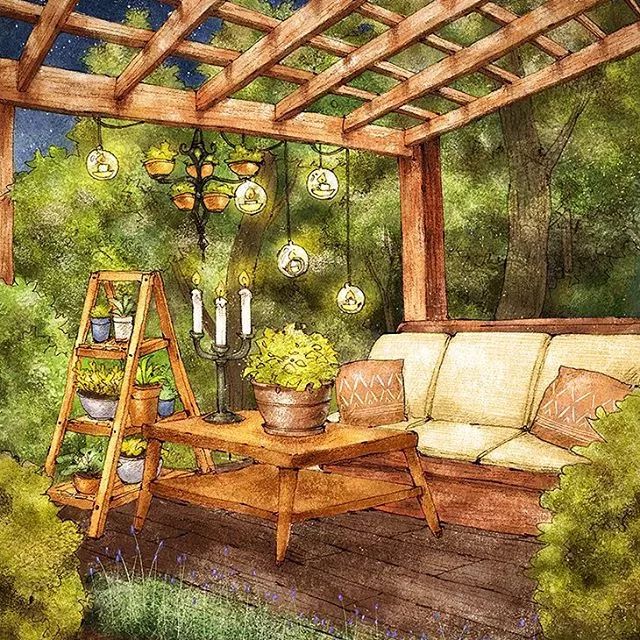 画风堪比宫崎骏,写实韩系画风画师