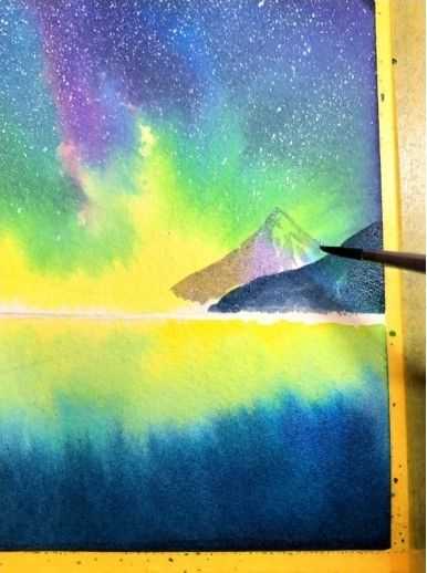 怎么样用水彩画绚烂星空?学会这几点,画起来很简单,网友:收藏