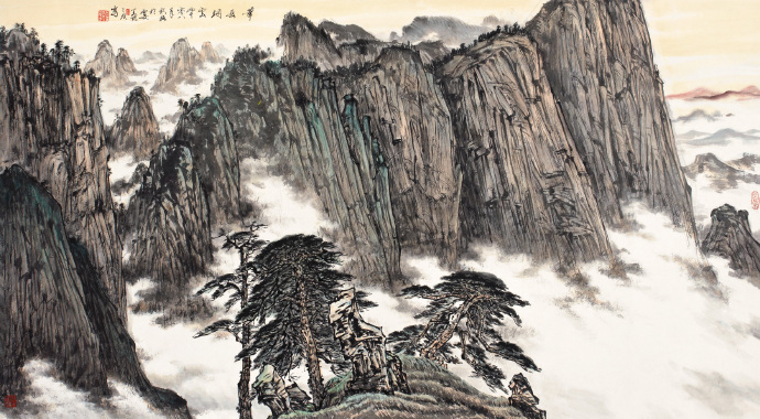 青年艺术家张荣国山水画作品欣赏,张三友的画价格