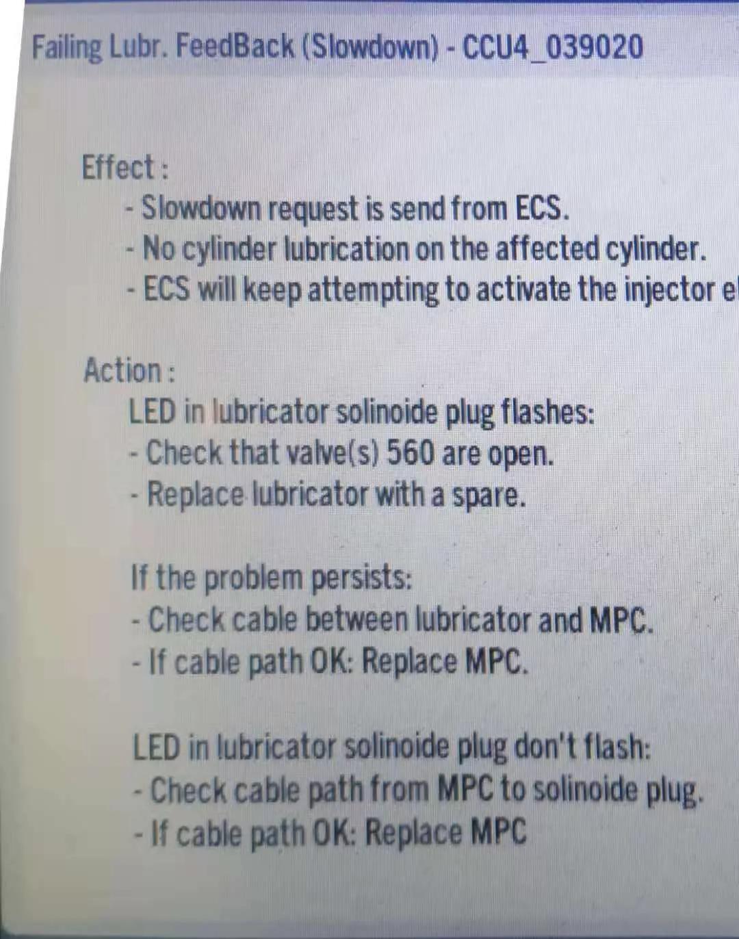 关于ManMwME-B机型气缸油注油器故障一例分析