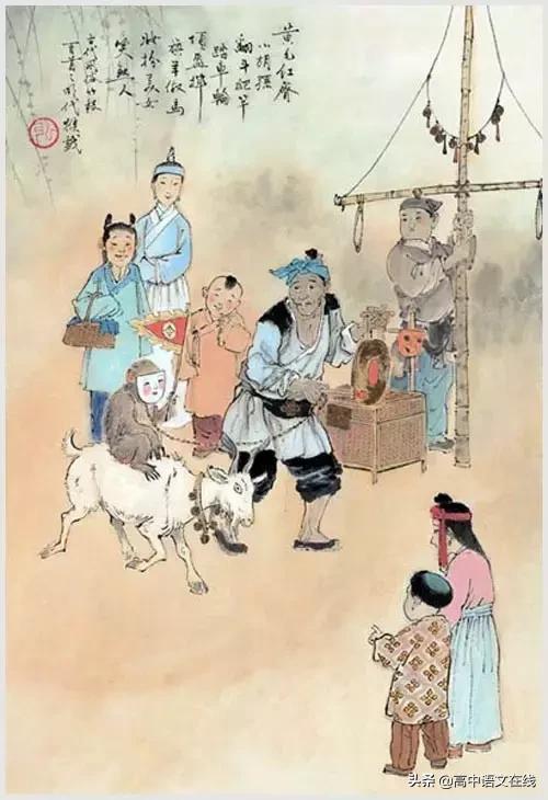 100首诗词图片,100首诗词100张风俗图太美了