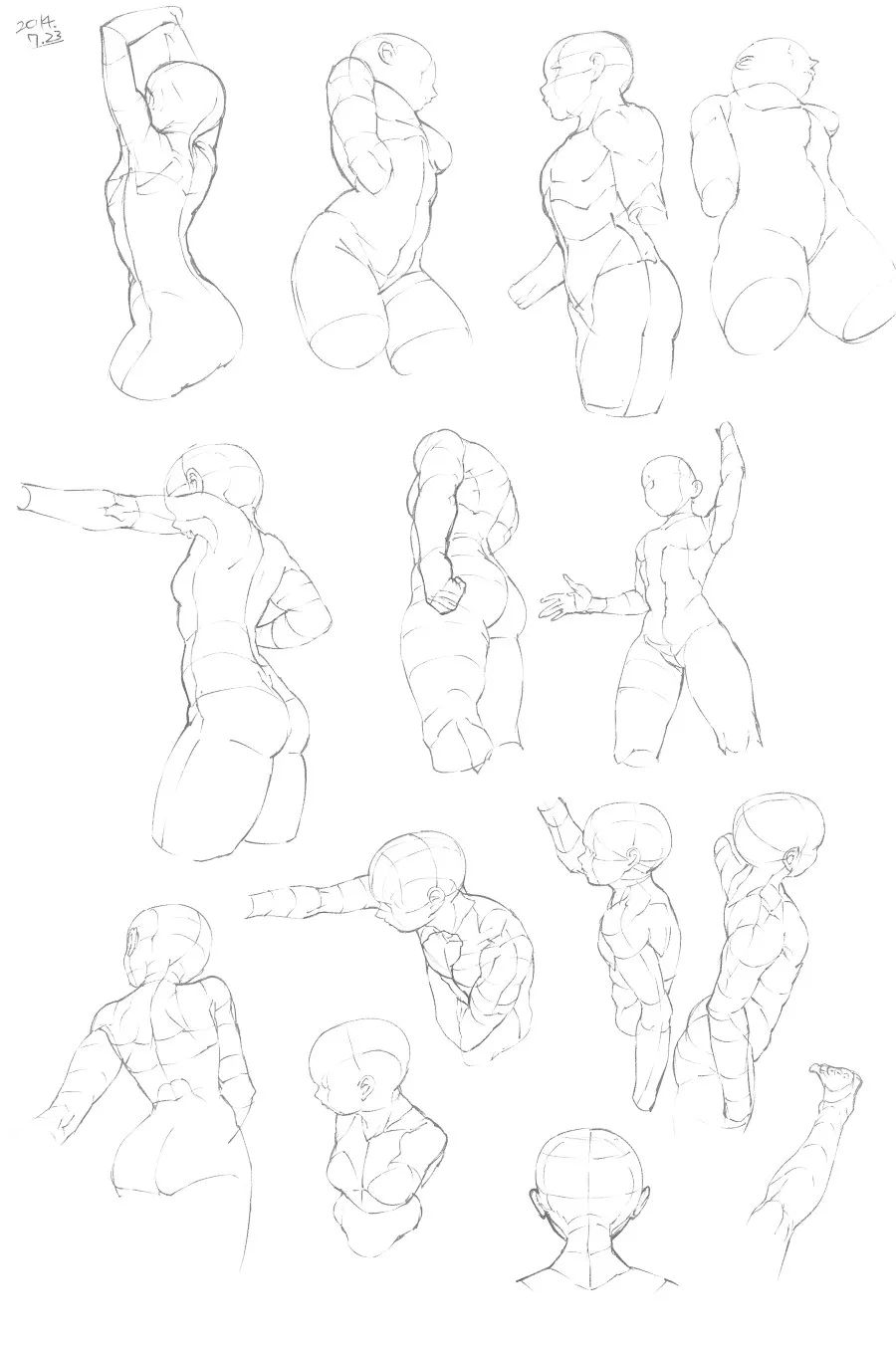 人体动态参考图,人体动态练习图