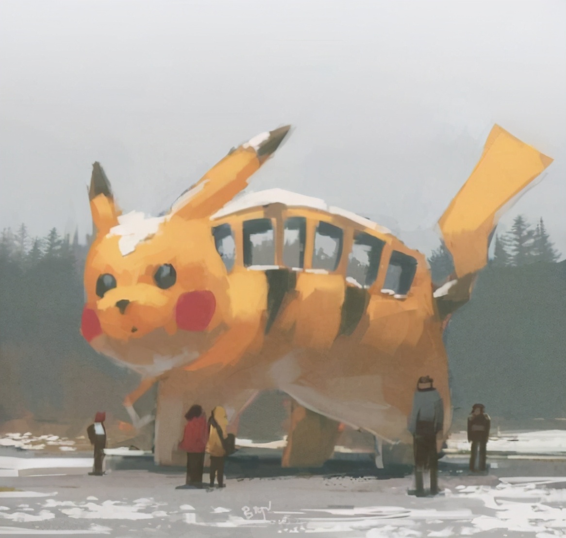 画师画的皮卡丘,画家画的皮卡丘