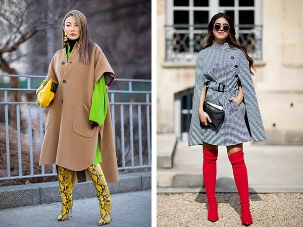 斗篷外套怎么搭配好看,斗篷外套怎么穿搭