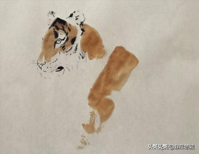 国画老虎画法步骤图,国画老虎画法步骤图解