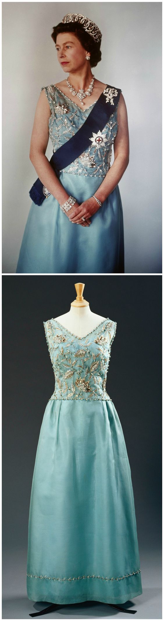 伊丽莎白女王礼服,伊丽莎白女王的礼裙