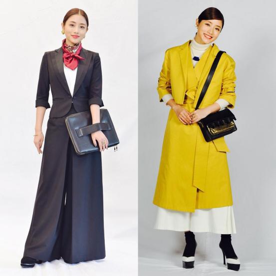 石原里美的短发穿搭,石原里美穿红衣服搭绿围巾