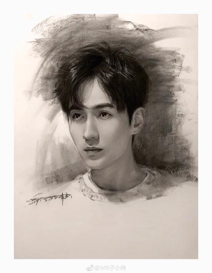 厉害了！他用一支铅笔把明星画了多个，如肖战、蔡徐坤、迪丽热巴