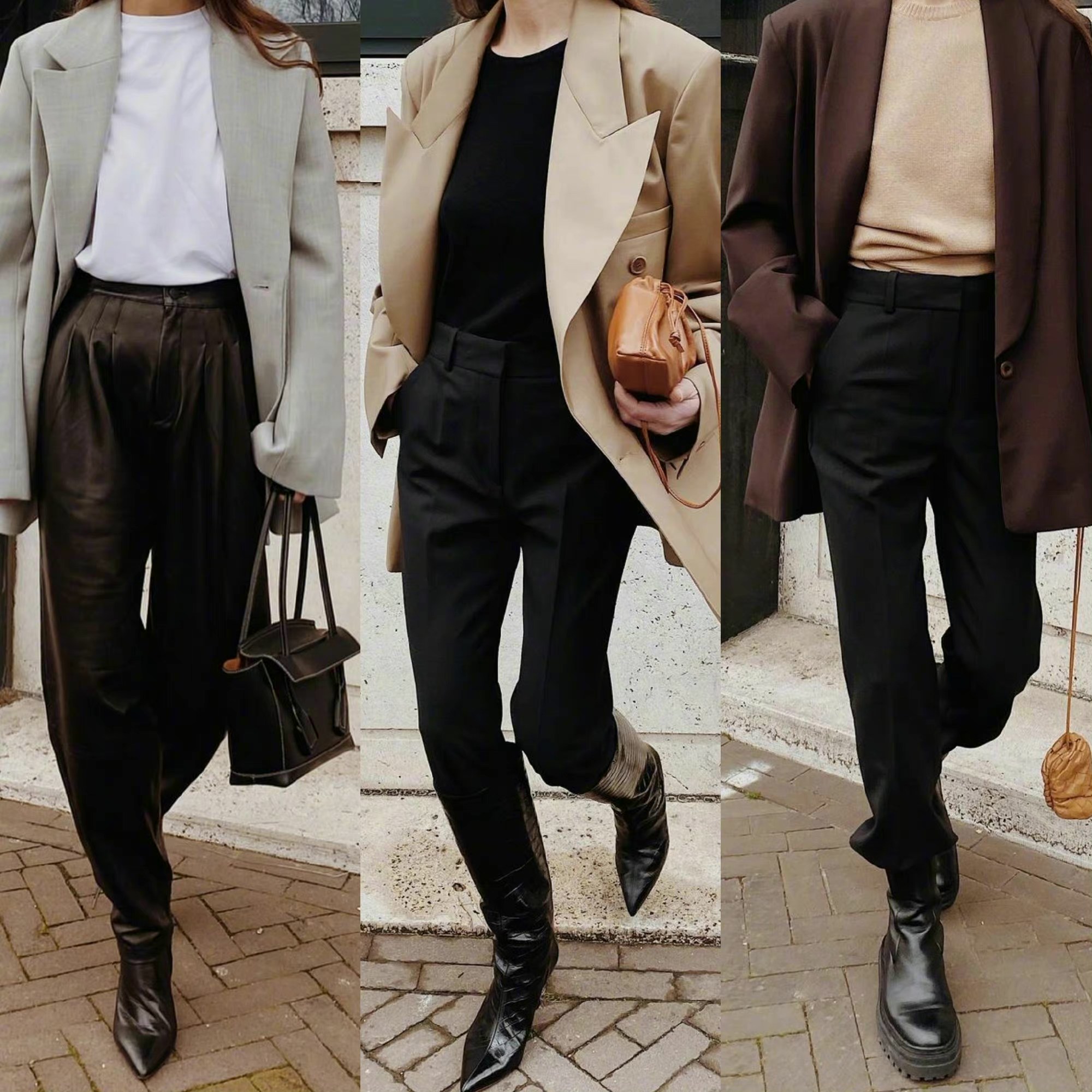新款上班西装怎么搭配裤子,休闲西装裤怎么穿合身