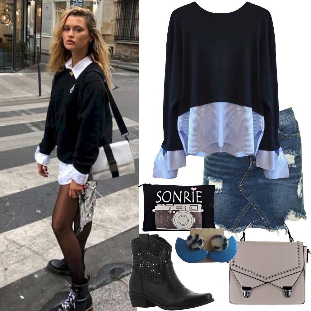 复古喇叭流苏牛仔裤港风穿搭,微喇牛仔裤港风穿搭