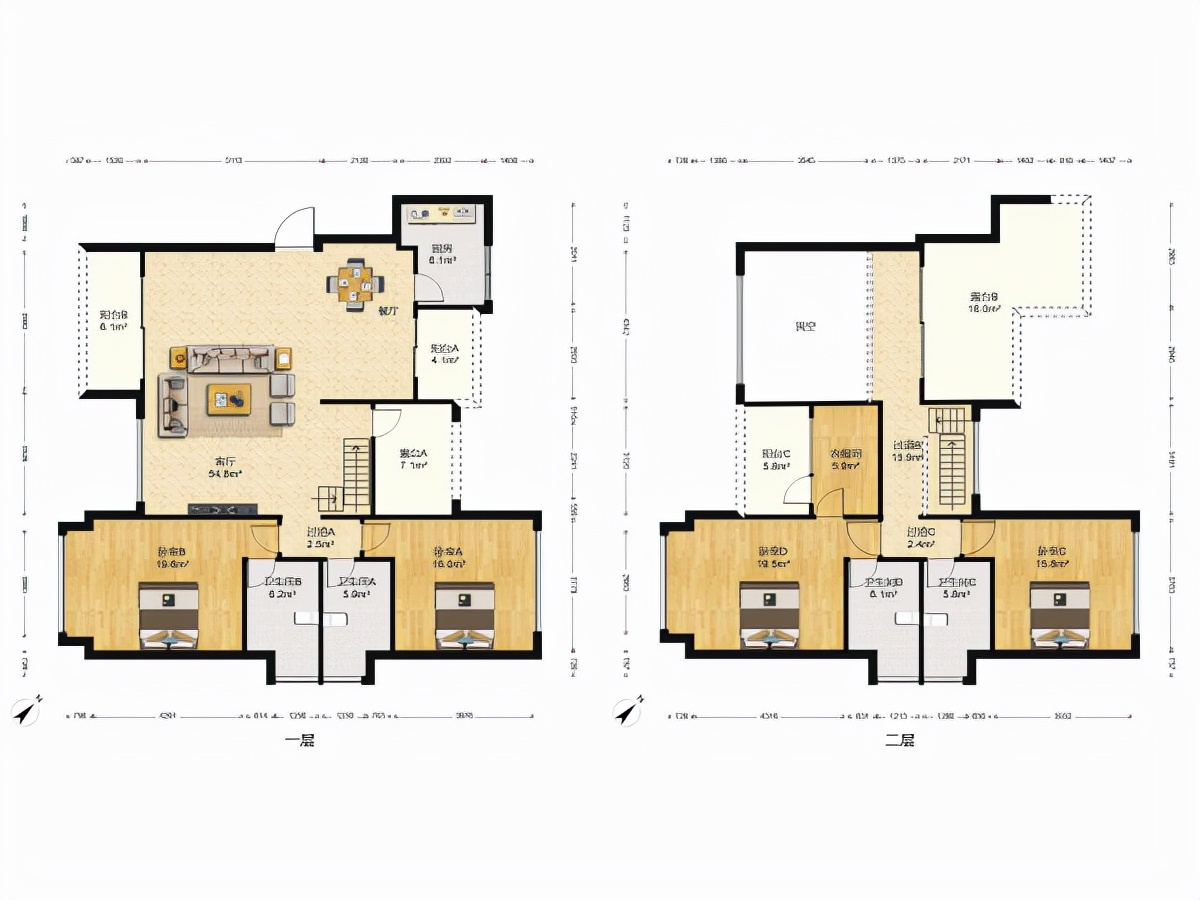 中航城155平方,观山湖区中航城价格