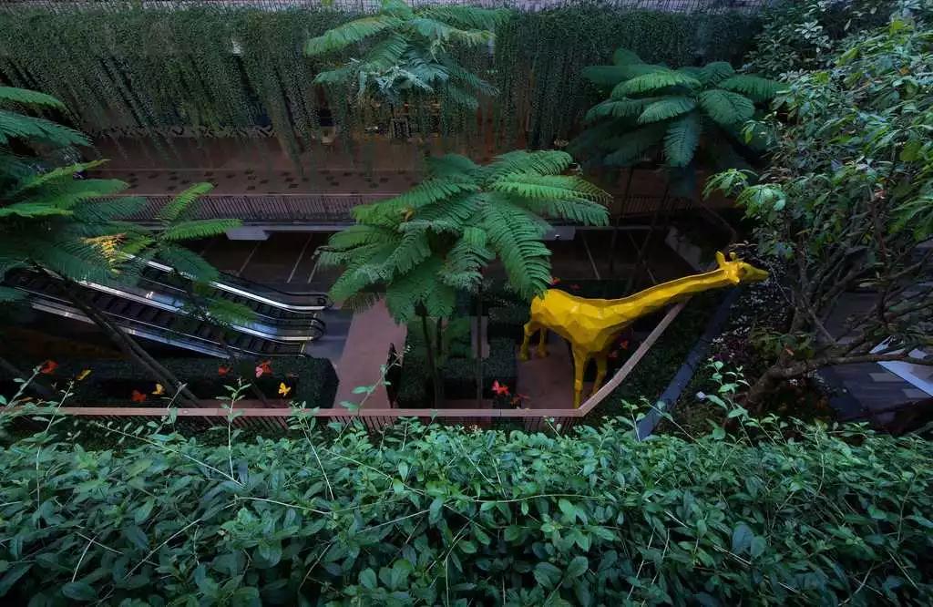 商业步行街景观设计效果图,现代商业街景观效果