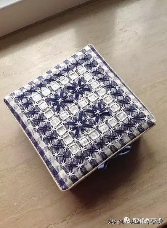 桌布花边的手工刺绣,刺绣桌布diy简单图案