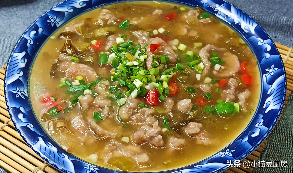 酸菜滑肉最正宗的做法大全,酸菜滑肉正宗四川味道制作方法
