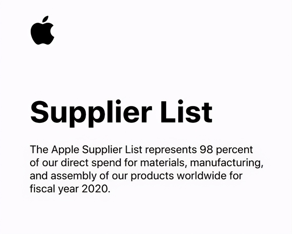 苹果2023中国供应链公司名单,苹果最新供应商详细名单2023