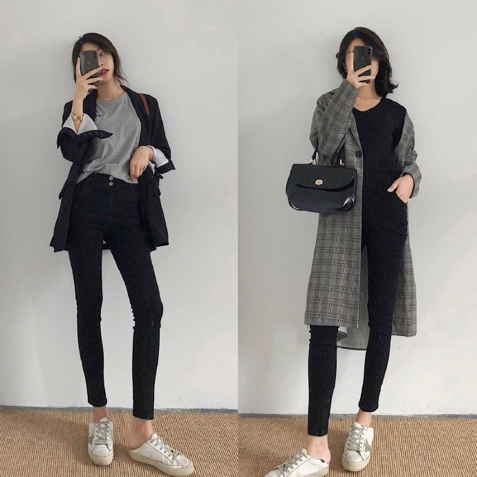 冷春轻熟造型图片,轻熟复古休闲百搭春季时尚