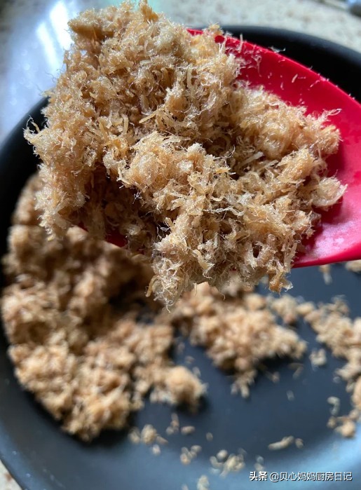 鸡肉松怎么做能蓬松8个月宝宝吃,肉松小贝的胚子怎么做会很蓬松