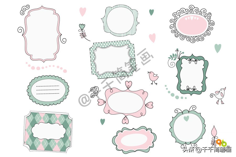 数学手抄报花边边框怎么画,好看的手抄报边框花边