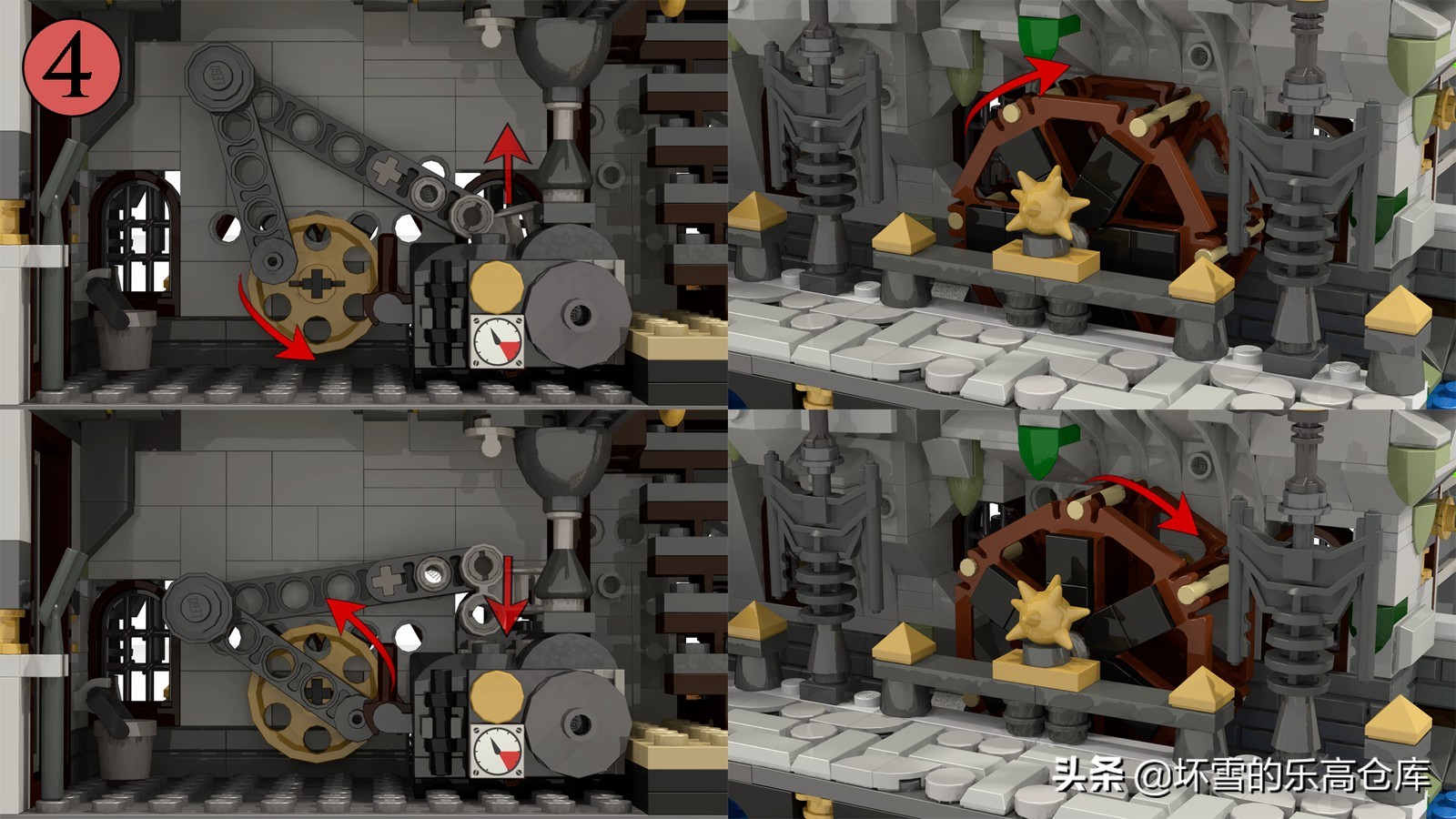 乐高搭建各个城市的地标建筑,用老乐高建造城市