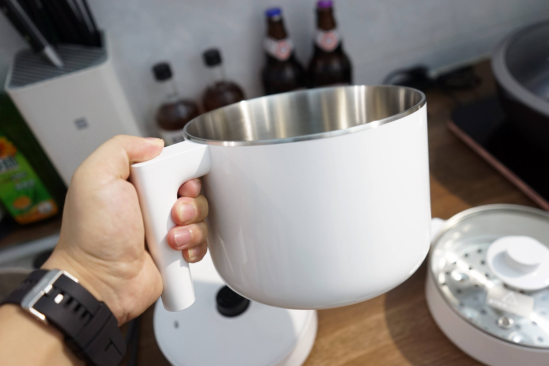 米家智能多功能蒸煮锅做火锅,米家电煮锅多功能蒸煮一体