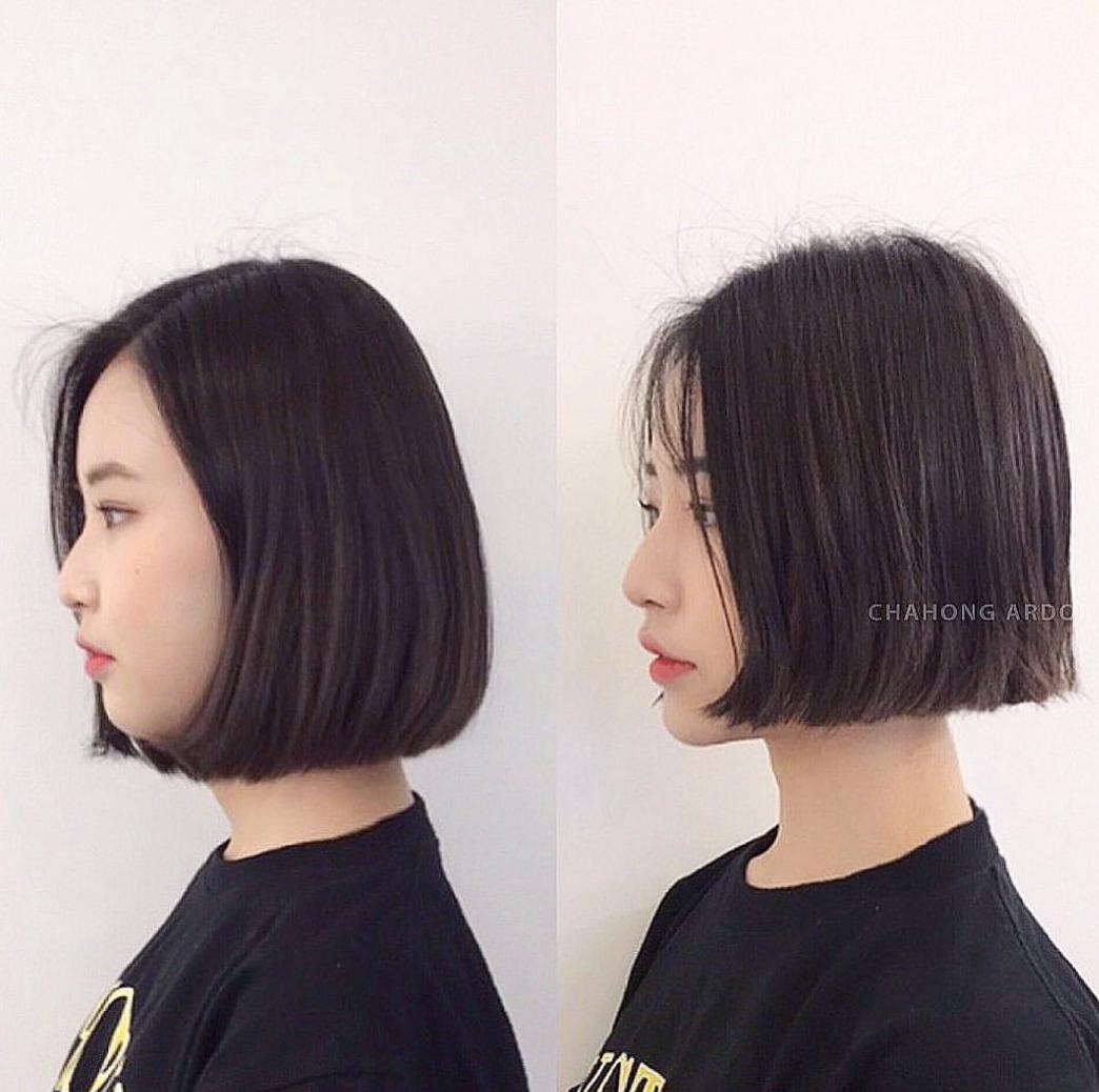 发型微整前后,发型微定型