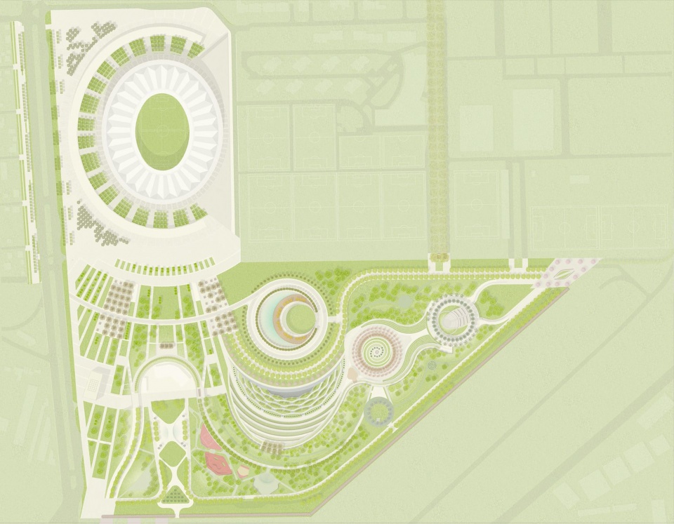 俄罗斯克拉斯诺达尔球场,俄罗斯公园景观