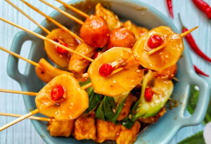 冷锅串串做甜品,冷锅串串自己做料汁