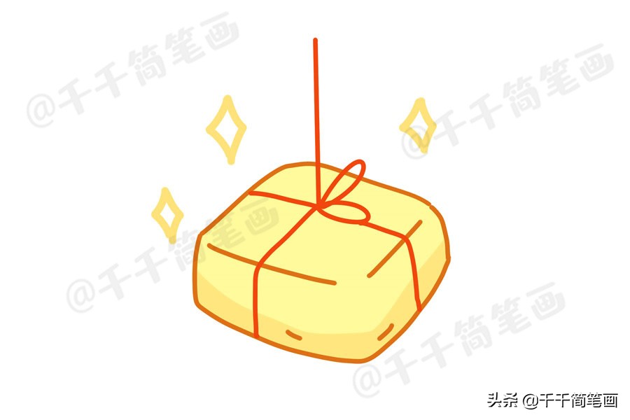 鼠年新年主题简笔画大全,鼠年元旦节简笔画大全