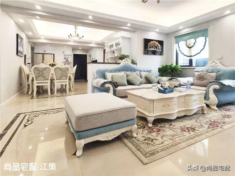 简欧120平米三居,简欧楼房