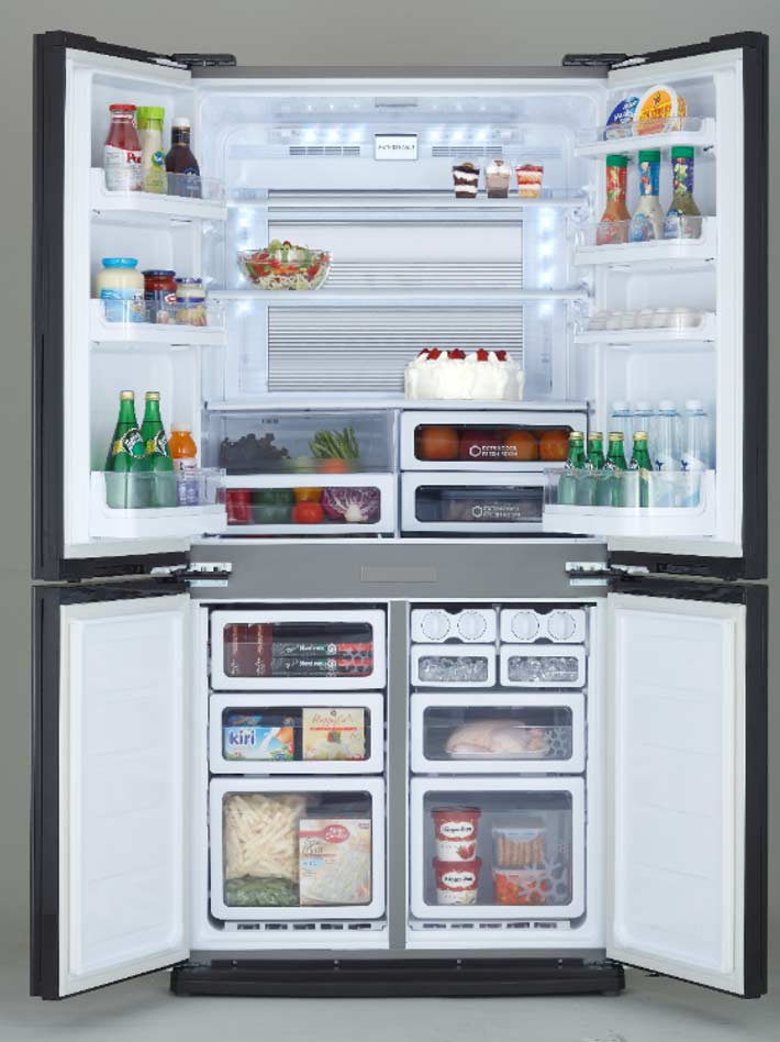 夏普冰箱412升,夏普冰箱十字门超薄