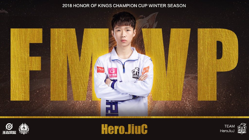 hero久竞冬冠杯夺冠久诚,久诚拿的干将fmvp是在什么比赛