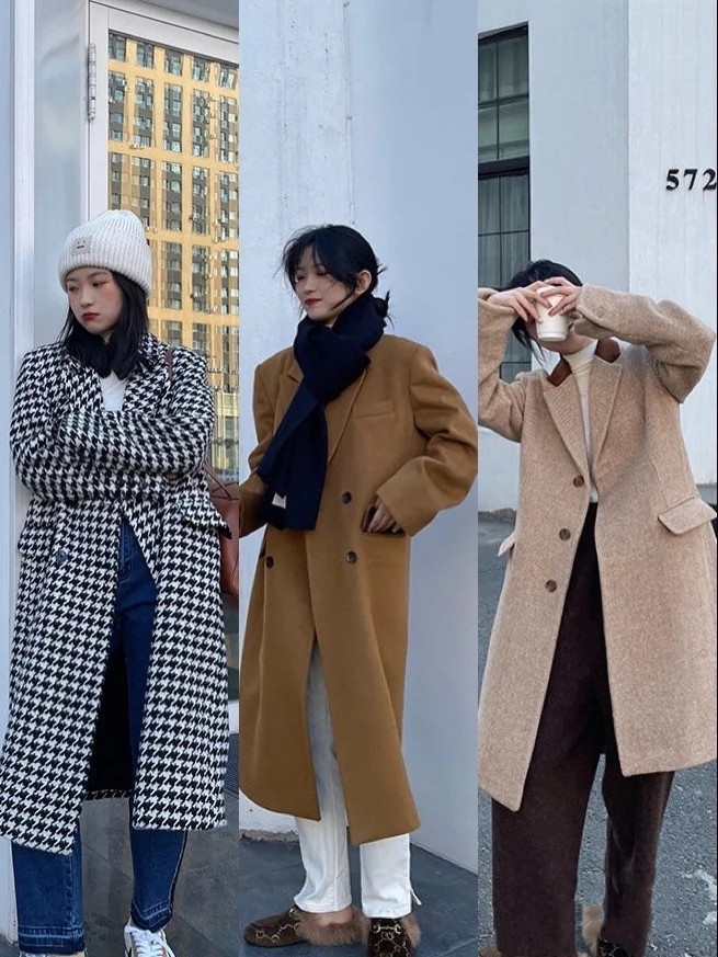 22套初秋洋气的韩系甜酷风穿搭,冬季不露腿韩系穿搭显瘦