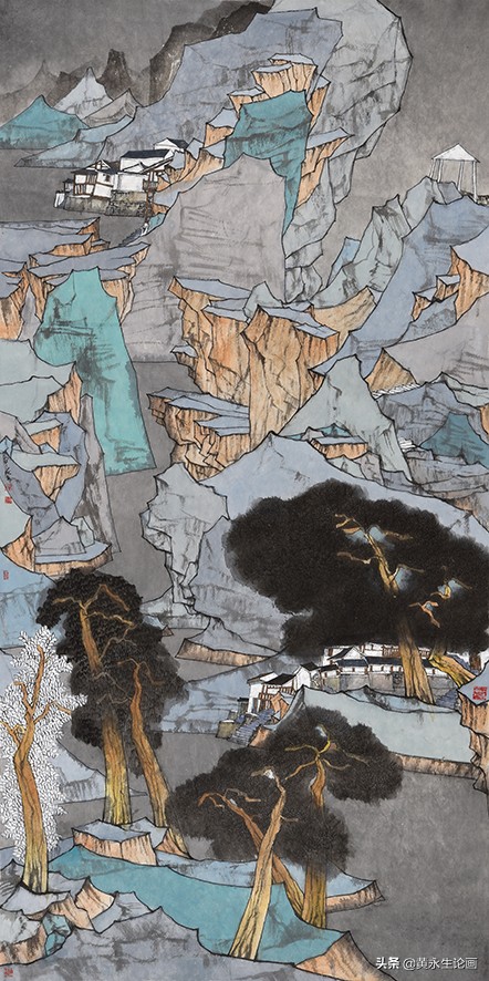 曾军艺山水画作品欣赏,画家曾军艺作品欣赏