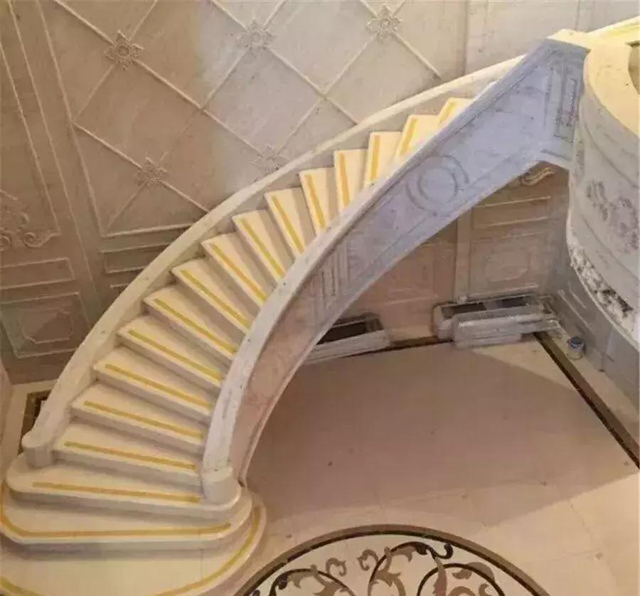 旋转楼梯的石材做法大全,石材旋转楼梯施工图解