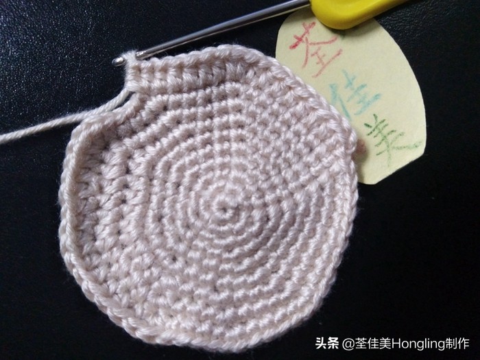 马蹄莲花的钩织教程,马蹄莲宽叶子的钩织教程