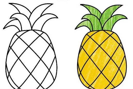 水果简笔画拟人化小学生四年级,画食物甜品和水果零食简笔画