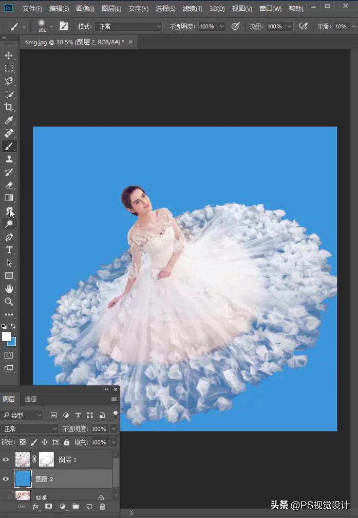 复杂背景婚纱抠图,婚纱照抠图背景融为一体