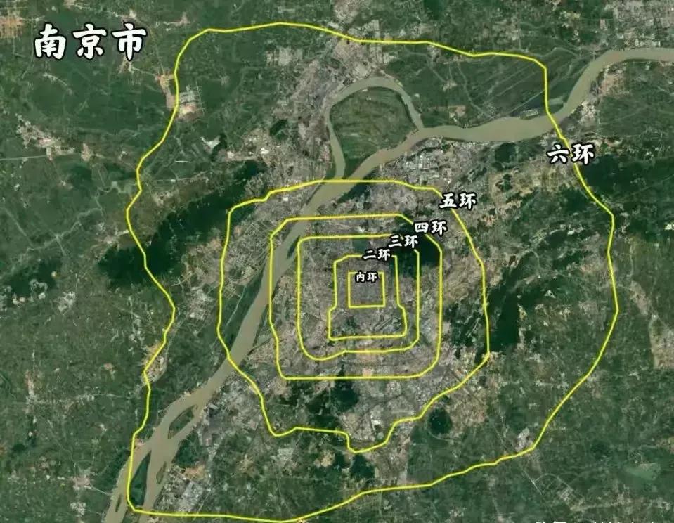 地级市和北京六环的发展对比,北京5环和广州外环面积对比