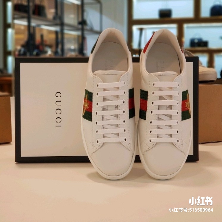gucci古驰tennis1977系列女士小白鞋,最好看的古驰小白鞋