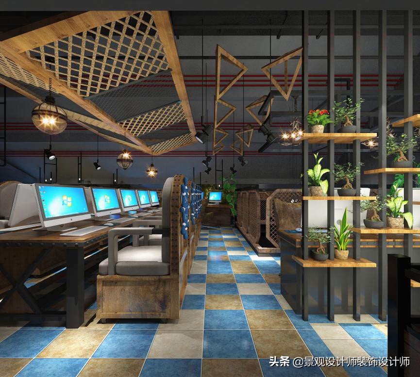 网咖设计效果图,网咖设计图哪找