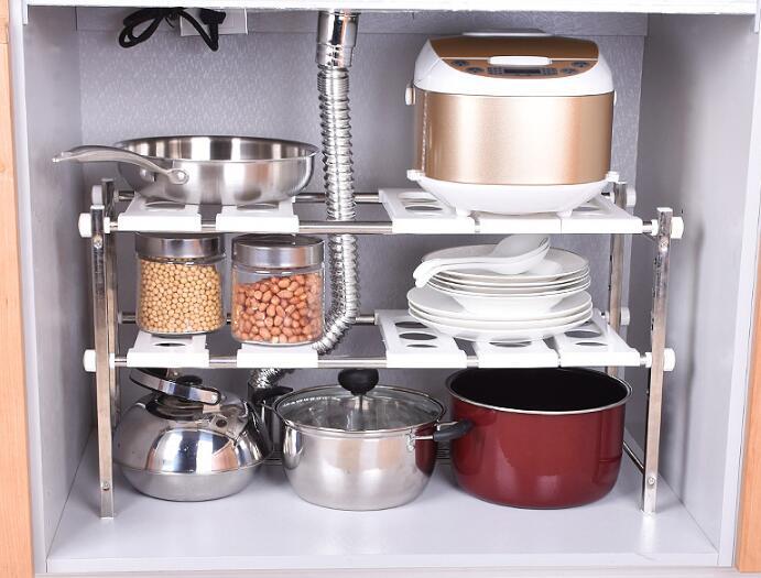 厨房壁挂式免打孔收纳用具置物架,抹布架收纳沥水多功能厨房置物架