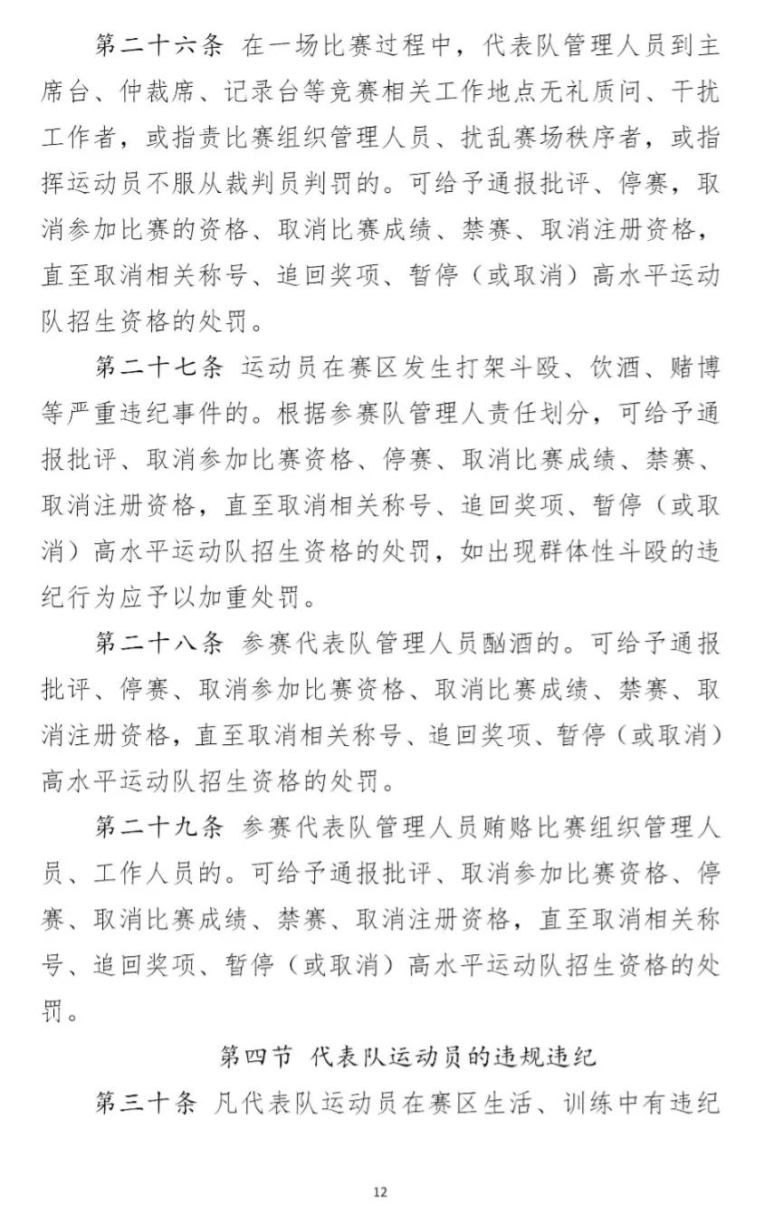 全国足球比赛纪律规定,校园足球竞赛规章制度