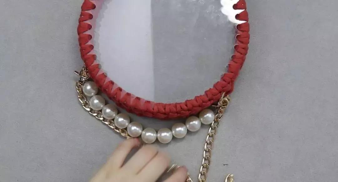 编织小香风材料包,手工diy小香风包编织教程