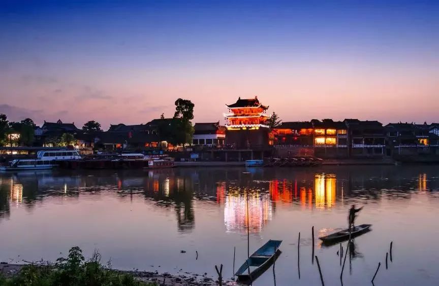 漫步天府之国黄龙溪古镇,成都黄龙溪鹿溪河