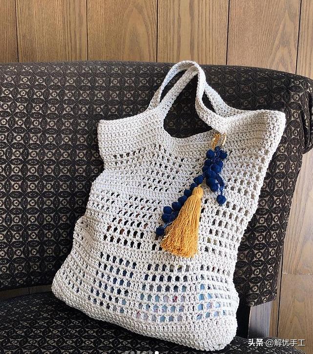 韩国钩针教程,简单的钩针编织包