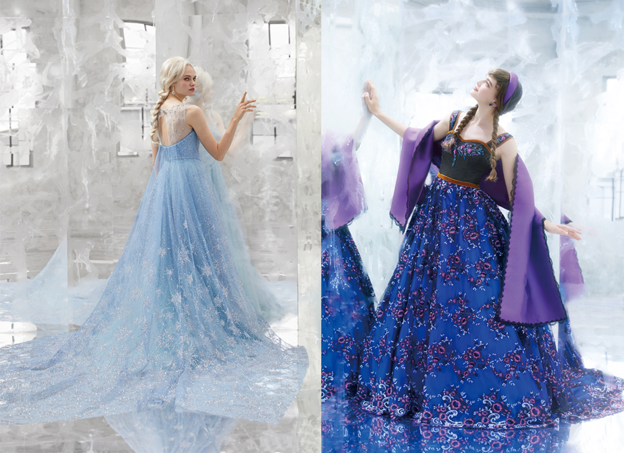 迪士尼公主艾莎高定礼服成人,迪士尼艾莎公主成人礼服